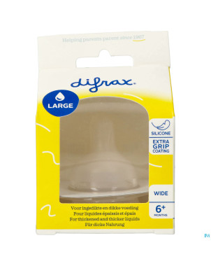 Difrax tetine natural wide large    678