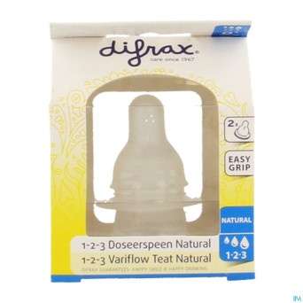 Difrax tetine natural 1-2-3    674