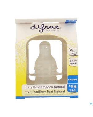 Difrax tetine natural 1-2-3    674
