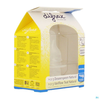 Difrax tetine natural 1-2-3    674