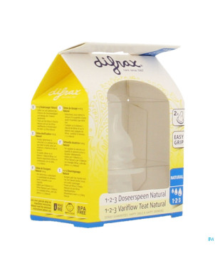 Difrax tetine natural 1-2-3    674