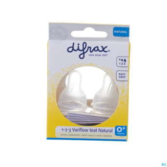 Difrax tetine natural 1-2-3    674