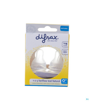 Difrax tetine natural 1-2-3    674