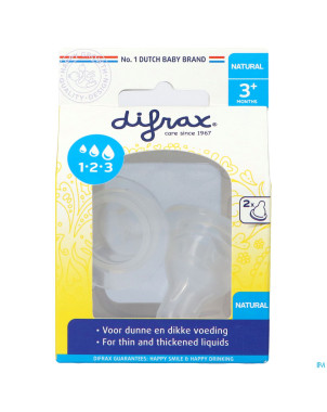 Difrax tetine natural 1-2-3    674
