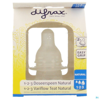 Difrax tetine natural 1-2-3    674
