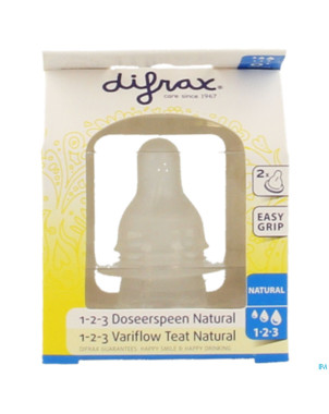 Difrax tetine natural 1-2-3    674