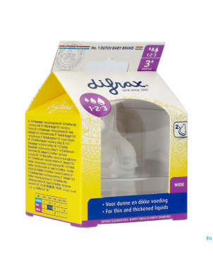 Difrax tetine natural wide 1-2-3    677