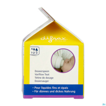 Difrax tetine natural wide 1-2-3    677