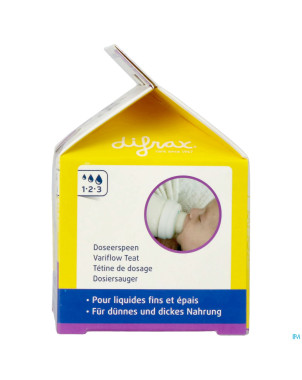 Difrax tetine natural wide 1-2-3    677