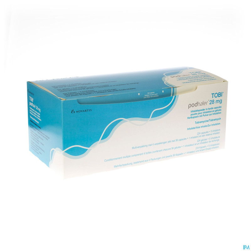 Tobi podhaler pulv inhal caps 224 (4 x 56)