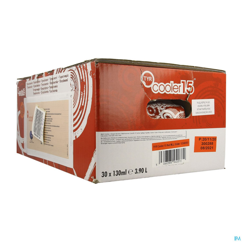 Tyr cooler 15 rood/rouge 30 x 130 ml