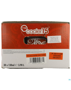 Tyr cooler 15 rood/rouge 30 x 130 ml