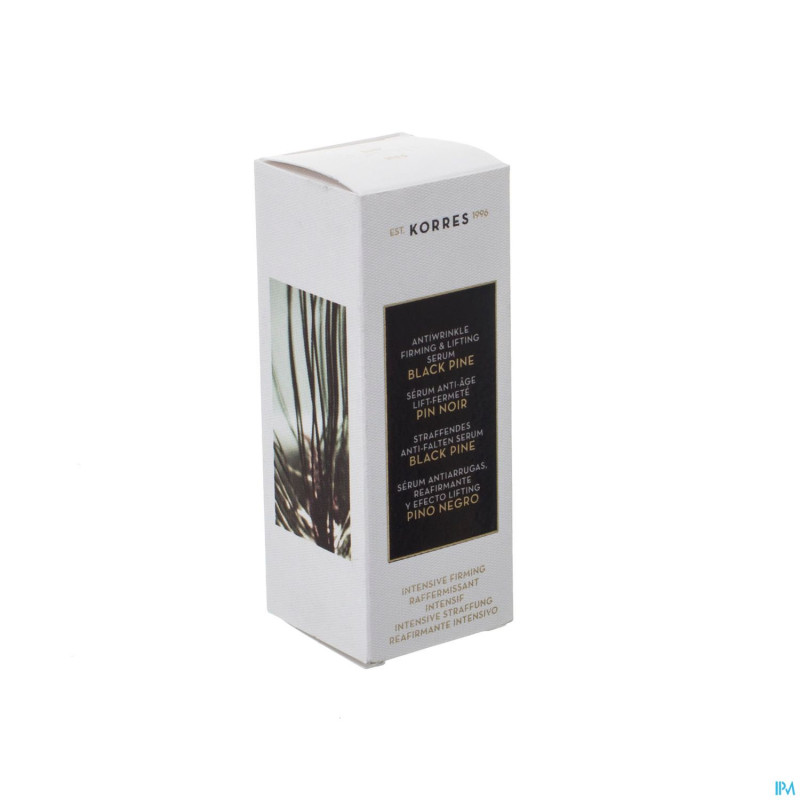 Korres kf black pine serum a/ride raffermis.  30ml