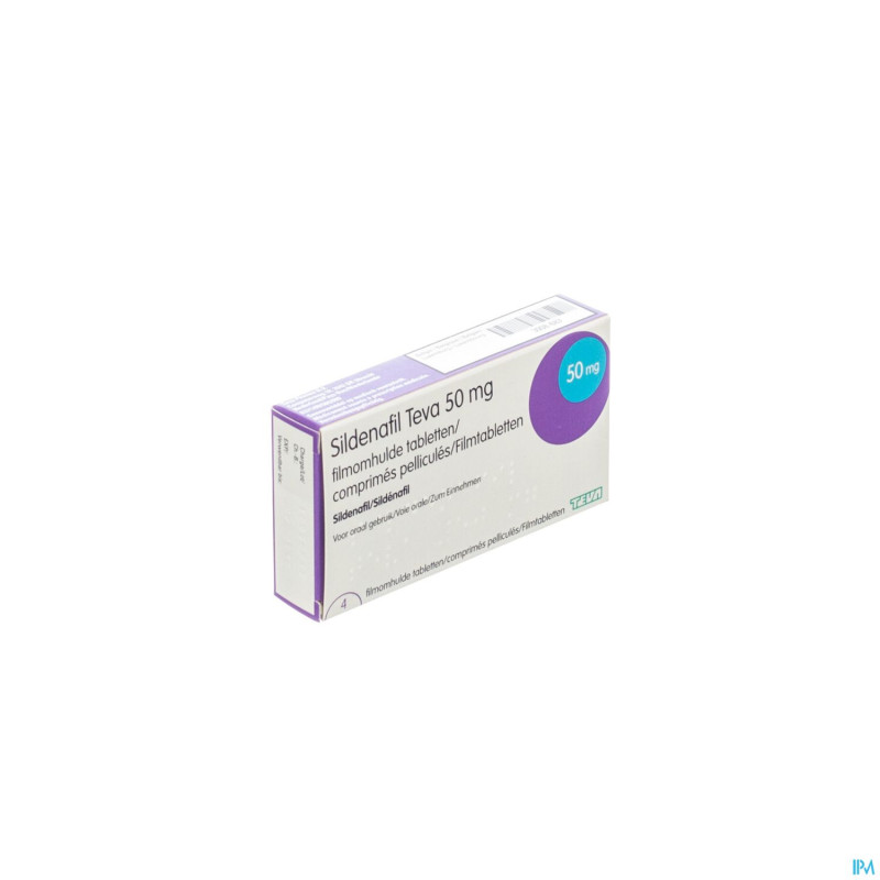 Sildenafil teva  50mg comp a croquer  4x  50mg