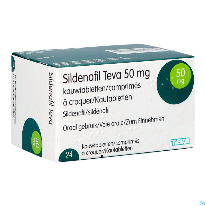 Sildenafil teva  50mg comp a croquer 24x  50mg