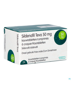 Sildenafil teva  50mg comp a croquer 24x  50mg