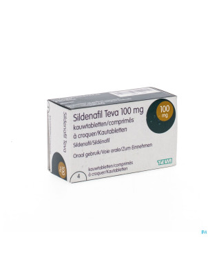 Sildenafil teva 100mg comp a croquer  4x 100mg