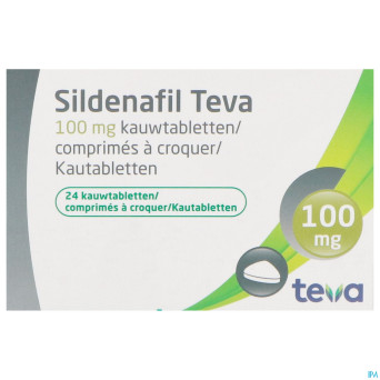Sildenafil teva 100mg comp a croquer 24x 100mg