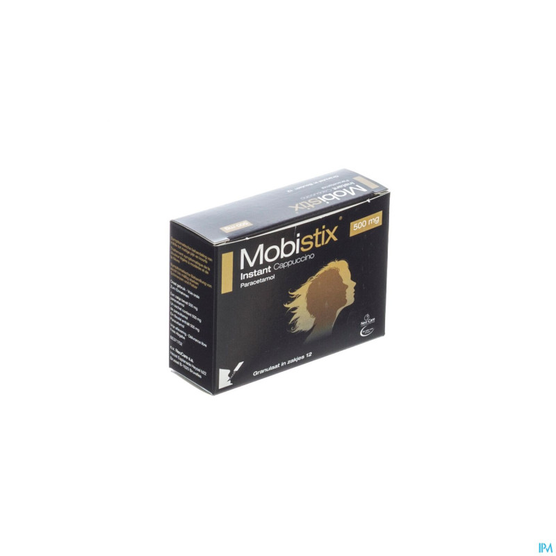 Mobistix instant cappuccino 500mg gran sach 12