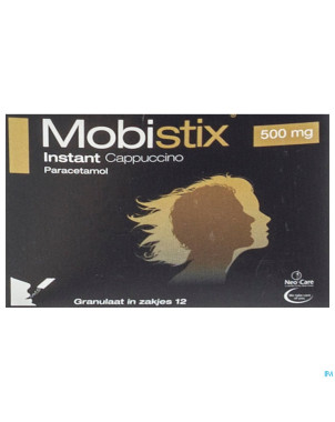 Mobistix instant cappuccino 500mg gran sach 12