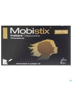 Mobistix instant cappuccino 500mg gran sach 12