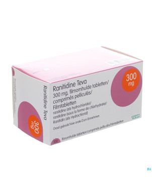 Ranitidine 300 mg teva comp pell 100 x 300 mg