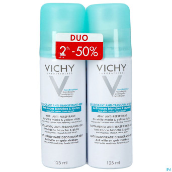 Vichy deo a/trace aerosol 48h    duo 2x125ml