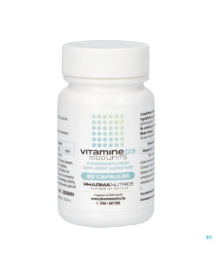 Vit d3 caps 60    pharmanutrics