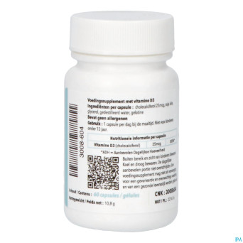 Vit d3 caps 60    pharmanutrics