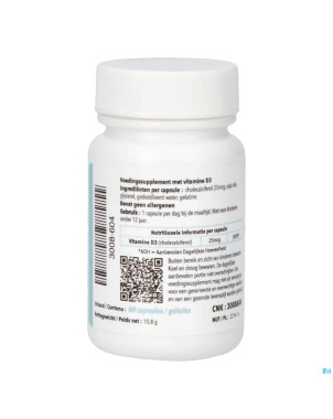 Vit d3 caps 60    pharmanutrics