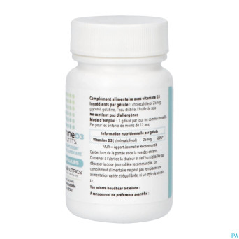 Vit d3 caps 60    pharmanutrics