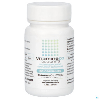 Vit d3 caps 60    pharmanutrics