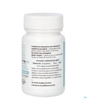 Vit d3 caps 60    pharmanutrics