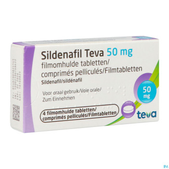 Sildenafil teva  50mg comp pell 4x 50mg