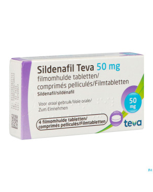 Sildenafil teva  50mg comp pell 4x 50mg