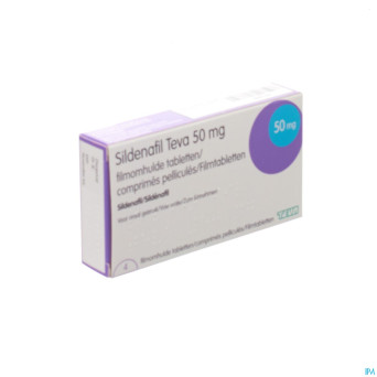 Sildenafil teva  50mg comp pell 4x 50mg