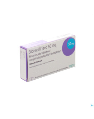 Sildenafil teva  50mg comp pell 4x 50mg
