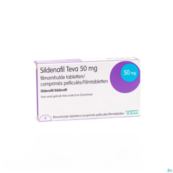 Sildenafil teva  50mg comp pell 4x 50mg