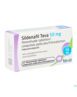 Sildenafil teva 50mg comp pell 12