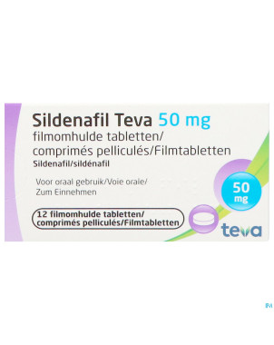 Sildenafil teva 50mg comp pell 12