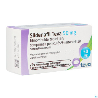 Sildenafil teva  50mg comp pell 24x  50mg
