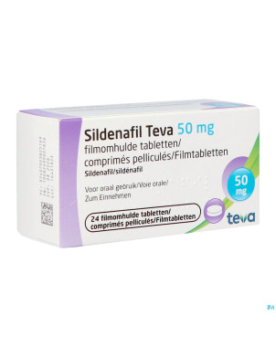 Sildenafil teva  50mg comp pell 24x  50mg