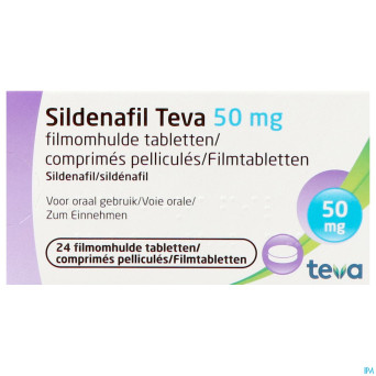 Sildenafil teva  50mg comp pell 24x  50mg