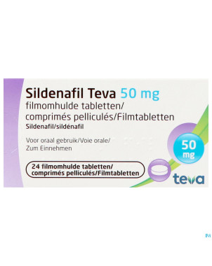 Sildenafil teva  50mg comp pell 24x  50mg