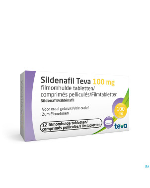 Sildenafil teva 100mg comp pell 12x 100mg