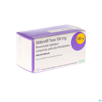 Sildenafil teva 100mg comp pell 24x 100mg