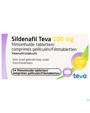 Sildenafil teva 100mg comp pell 24x 100mg
