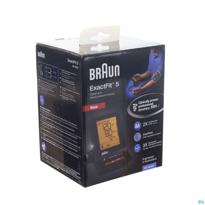 Tensiometre braun bp6200 exact fit tm5