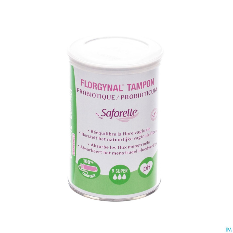 Florgynal tampon probiotique compact super 9