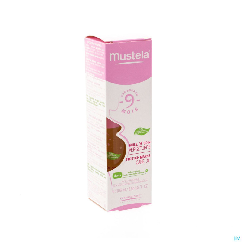 Mustela 9m huile soin vegetures 100ml